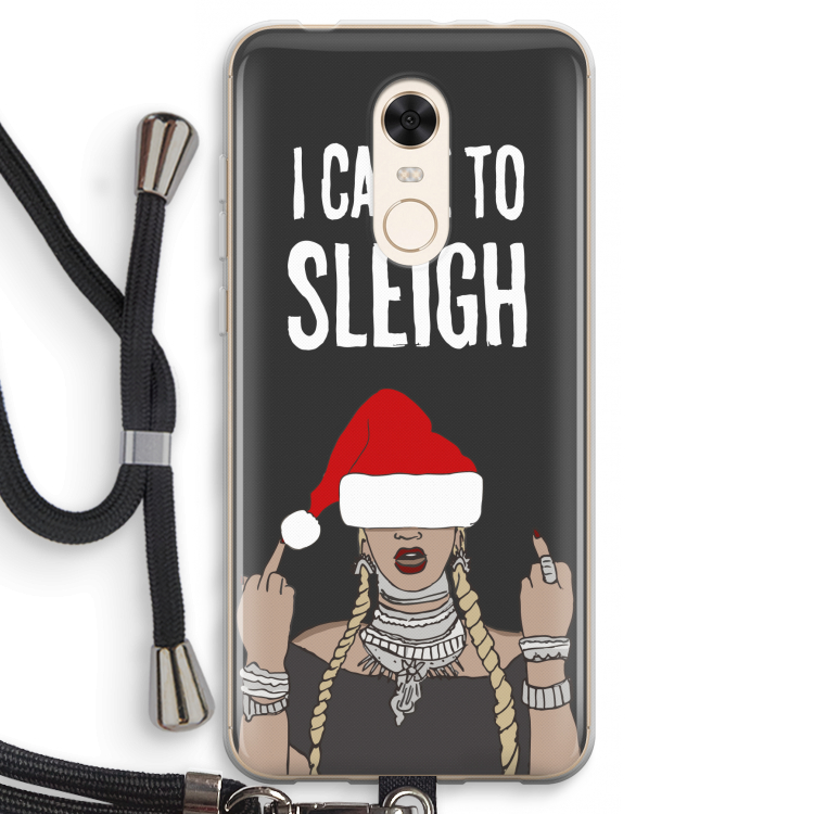 Came To Sleigh: Xiaomi Redmi 5 Transparant Hoesje met koord
