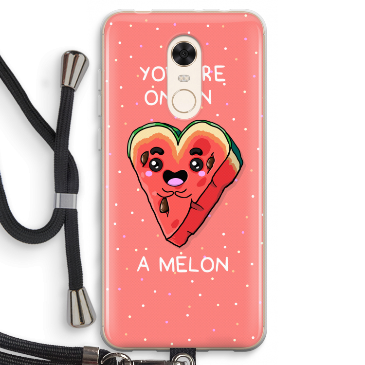 One In A Melon: Xiaomi Redmi 5 Transparant Hoesje met koord