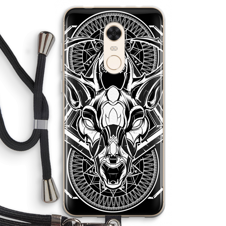 Oh Deer: Xiaomi Redmi 5 Transparant Hoesje met koord