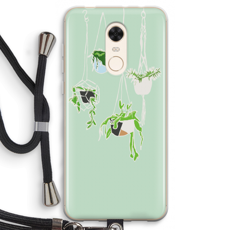 Hang In There: Xiaomi Redmi 5 Transparant Hoesje met koord