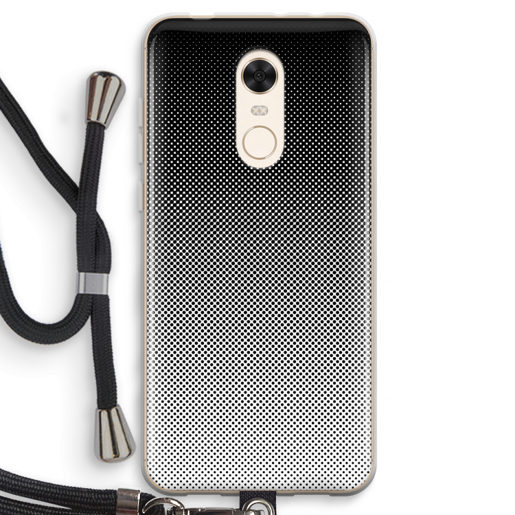 Musketon Halftone: Xiaomi Redmi 5 Transparant Hoesje met koord