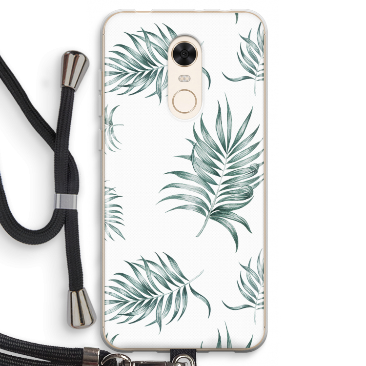 Simple leaves: Xiaomi Redmi 5 Transparant Hoesje met koord