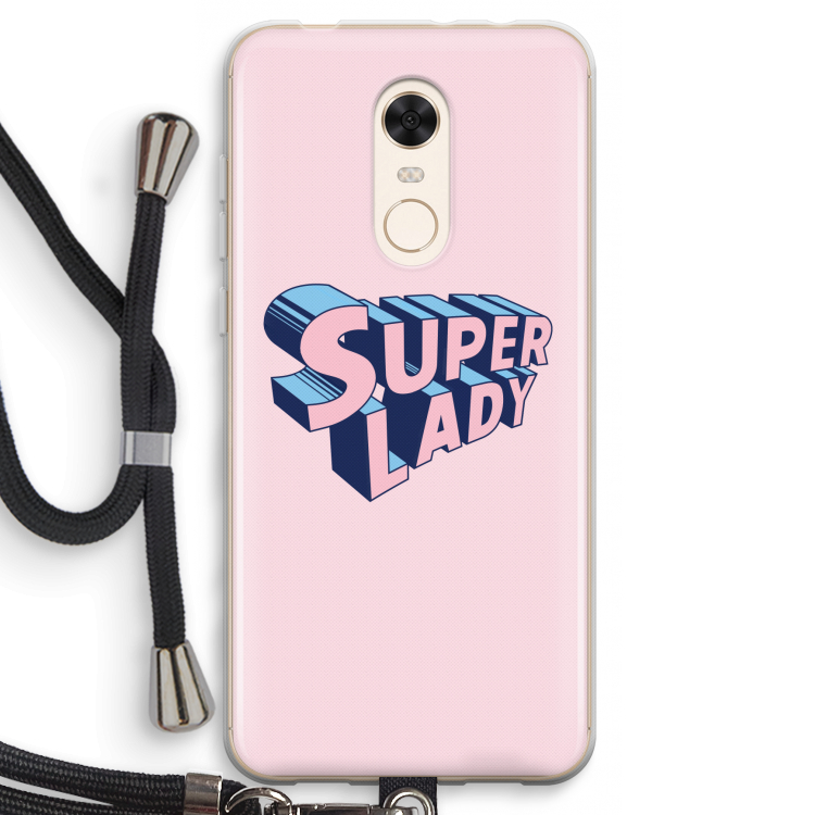 Superlady: Xiaomi Redmi 5 Transparant Hoesje met koord