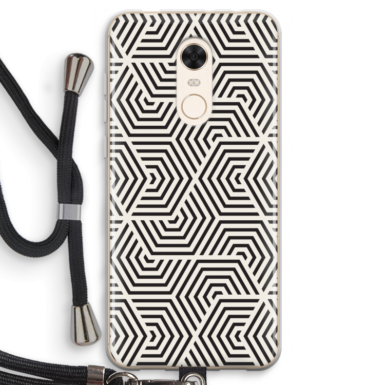 Magic pattern: Xiaomi Redmi 5 Transparant Hoesje met koord