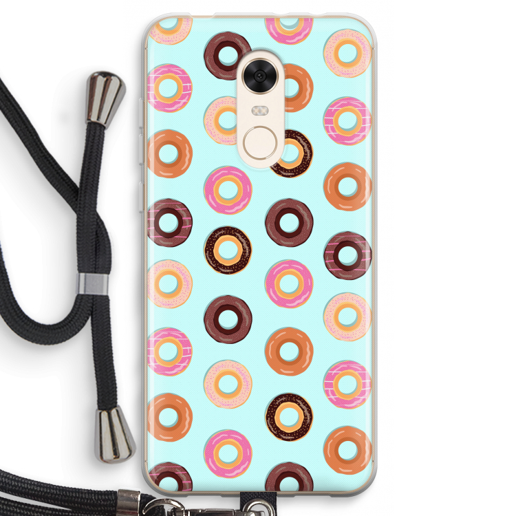 Donuts: Xiaomi Redmi 5 Transparant Hoesje met koord