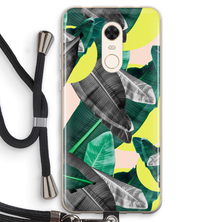 Fantasie jungle: Xiaomi Redmi 5 Transparant Hoesje met koord