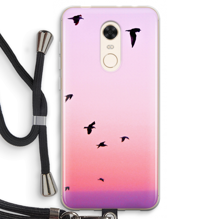 Fly away: Xiaomi Redmi 5 Transparant Hoesje met koord