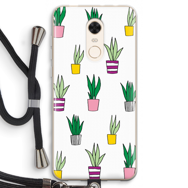 Sanseveria: Xiaomi Redmi 5 Transparant Hoesje met koord