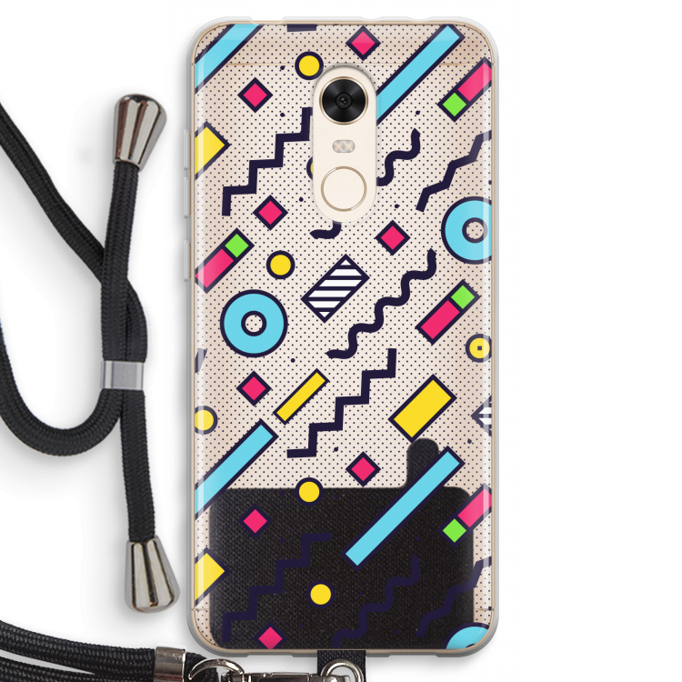 8-bit N°8: Xiaomi Redmi 5 Transparant Hoesje met koord