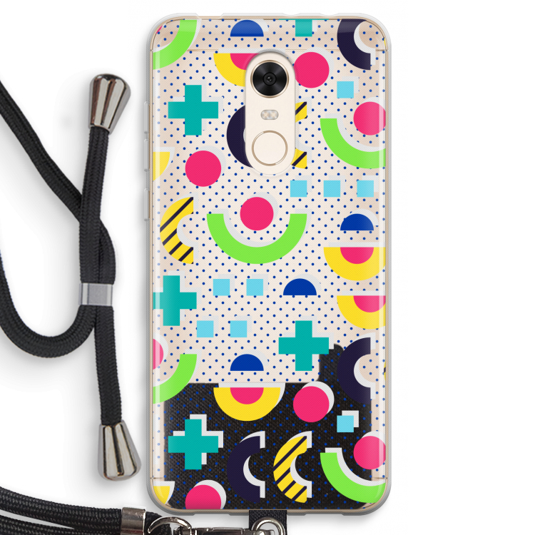 8-bit N°1: Xiaomi Redmi 5 Transparant Hoesje met koord