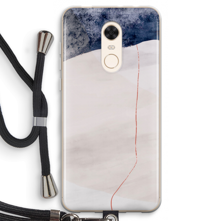 Stone White: Xiaomi Redmi 5 Transparant Hoesje met koord