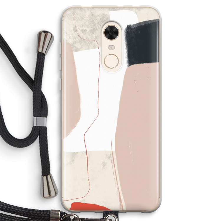 Lava: Xiaomi Redmi 5 Transparant Hoesje met koord