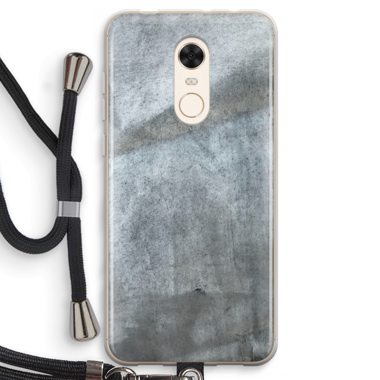 Grey Stone: Xiaomi Redmi 5 Transparant Hoesje met koord