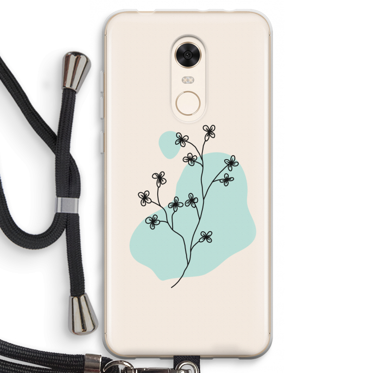 Love your petals: Xiaomi Redmi 5 Transparant Hoesje met koord
