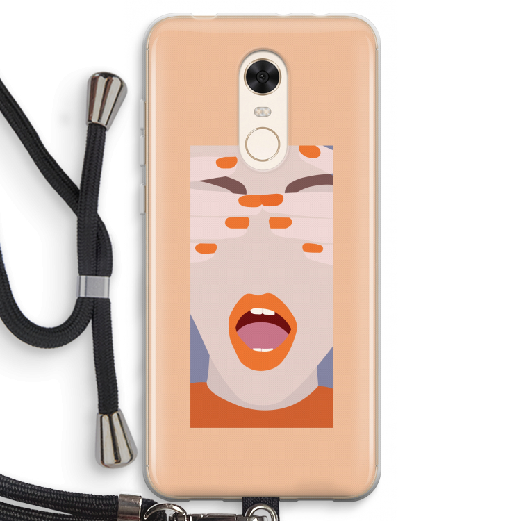 Surprise: Xiaomi Redmi 5 Transparant Hoesje met koord