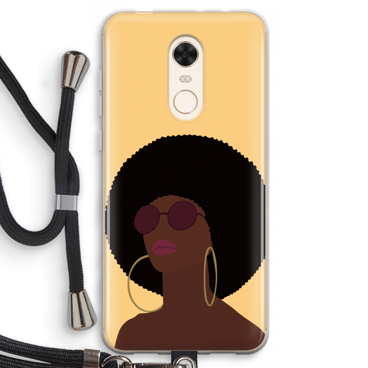 Golden hour: Xiaomi Redmi 5 Transparant Hoesje met koord