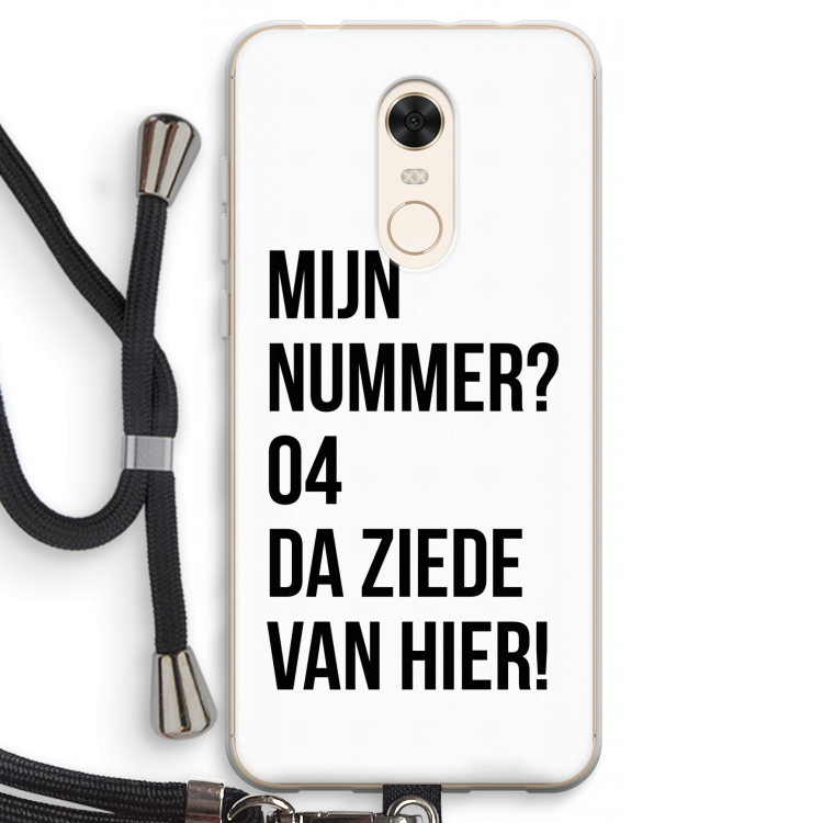 Da ziede van hier: Xiaomi Redmi 5 Transparant Hoesje met koord