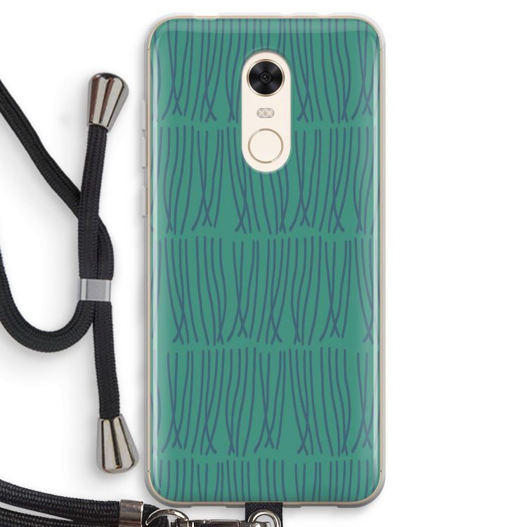 Swirls: Xiaomi Redmi 5 Transparant Hoesje met koord