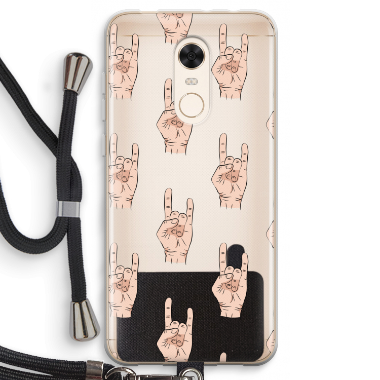 Rock: Xiaomi Redmi 5 Transparant Hoesje met koord
