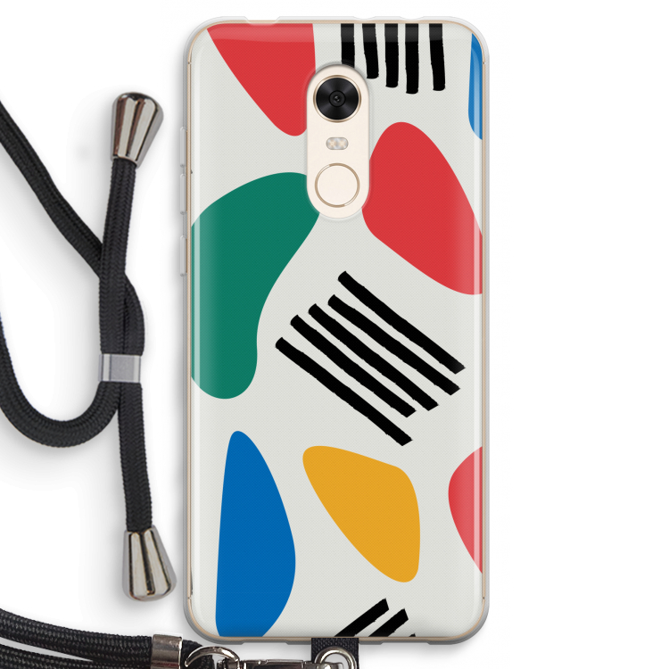 Illustratieve pop 1: Xiaomi Redmi 5 Transparant Hoesje met koord