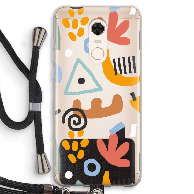 Abstract: Xiaomi Redmi 5 Transparant Hoesje met koord