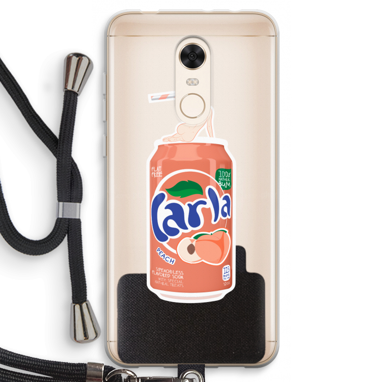 S(peach)less: Xiaomi Redmi 5 Transparant Hoesje met koord
