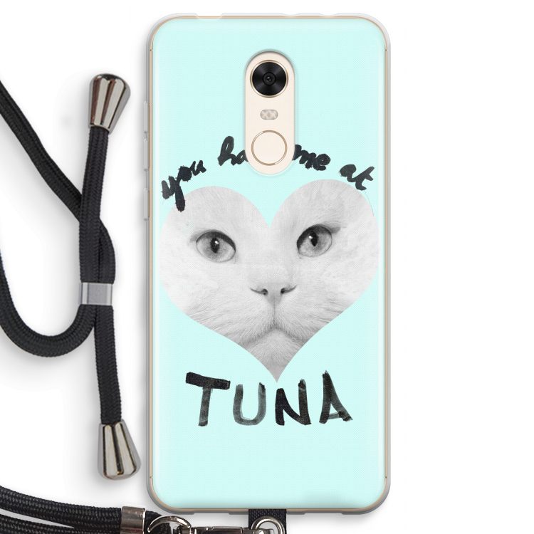 You had me at tuna: Xiaomi Redmi 5 Transparant Hoesje met koord