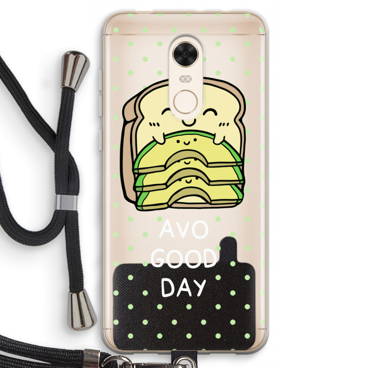 Avo Good Day: Xiaomi Redmi 5 Transparant Hoesje met koord