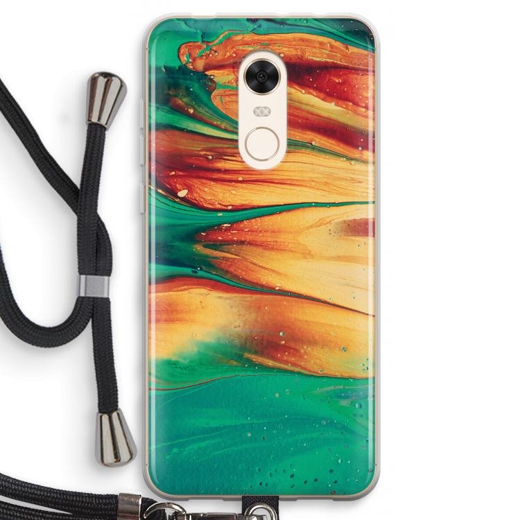 Green Inferno: Xiaomi Redmi 5 Transparant Hoesje met koord