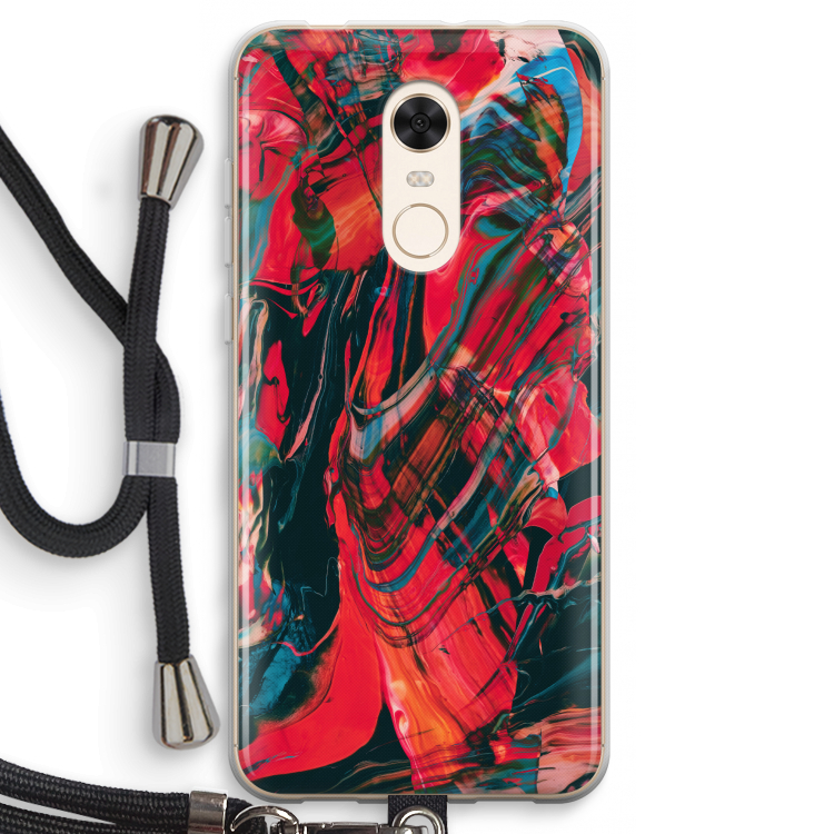 Endless Descent: Xiaomi Redmi 5 Transparant Hoesje met koord