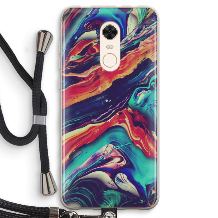 Chameleon Sun: Xiaomi Redmi 5 Transparant Hoesje met koord