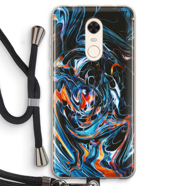 Black Unicorn: Xiaomi Redmi 5 Transparant Hoesje met koord