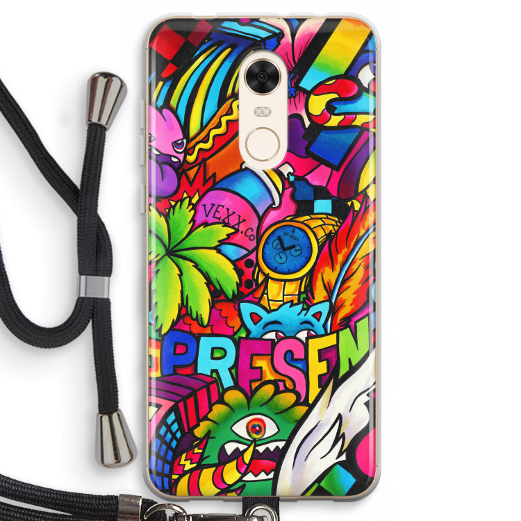 Represent: Xiaomi Redmi 5 Transparant Hoesje met koord