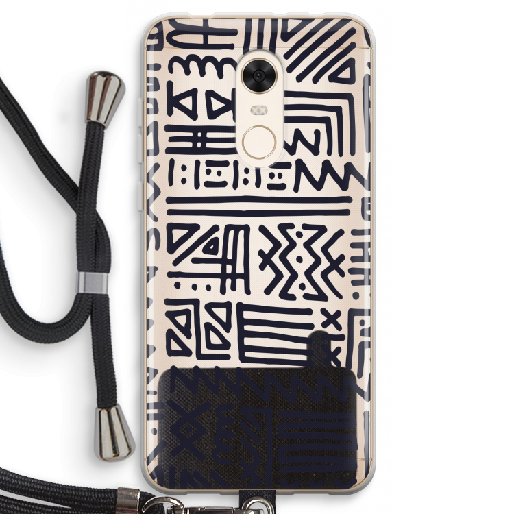 Marrakech print: Xiaomi Redmi 5 Transparant Hoesje met koord
