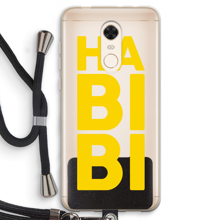 Habibi Majorelle : Xiaomi Redmi 5 Transparant Hoesje met koord