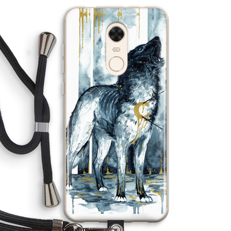 Bleeding Soul: Xiaomi Redmi 5 Transparant Hoesje met koord