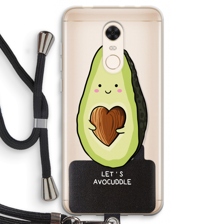 Avocuddle: Xiaomi Redmi 5 Transparant Hoesje met koord