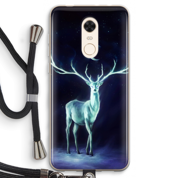 Nightbringer: Xiaomi Redmi 5 Transparant Hoesje met koord