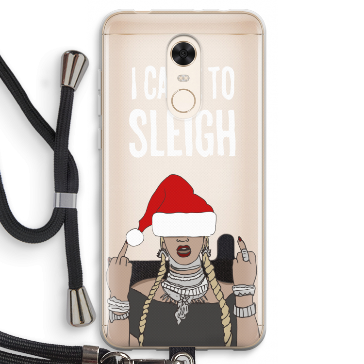 Came To Sleigh: Xiaomi Redmi 5 Transparant Hoesje met koord