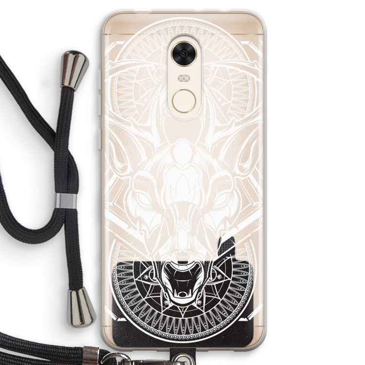 Oh Deer: Xiaomi Redmi 5 Transparant Hoesje met koord