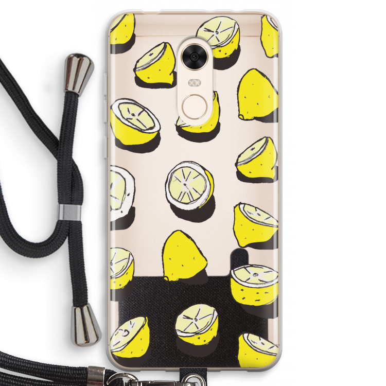 When Life Gives You Lemons...: Xiaomi Redmi 5 Transparant Hoesje met koord