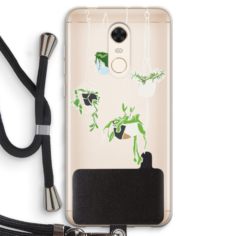 Hang In There: Xiaomi Redmi 5 Transparant Hoesje met koord