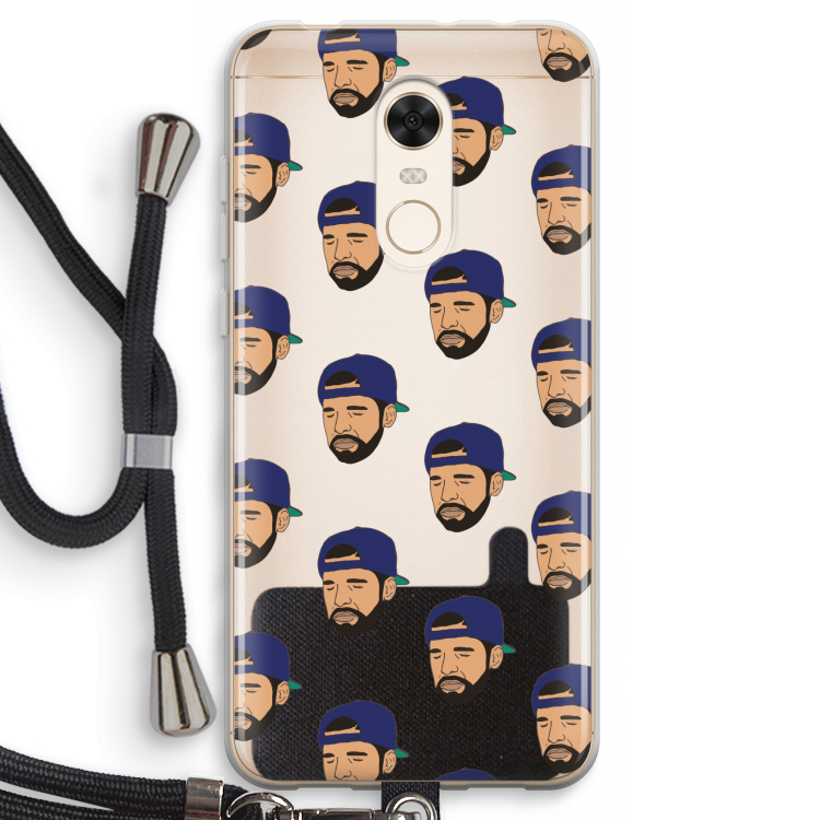 Drake Away: Xiaomi Redmi 5 Transparant Hoesje met koord