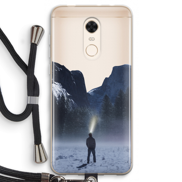 Wanderlust: Xiaomi Redmi 5 Transparant Hoesje met koord