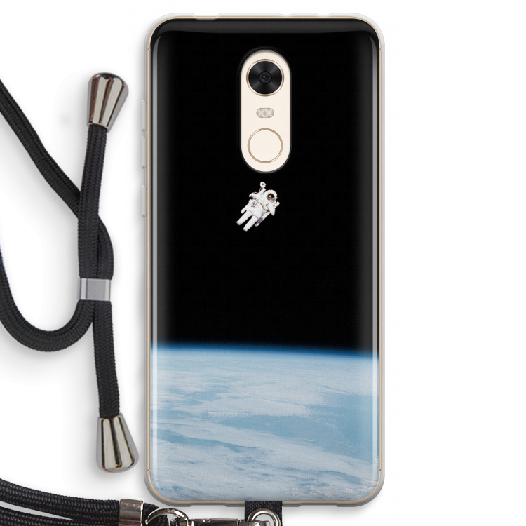 Alone in Space: Xiaomi Redmi 5 Transparant Hoesje met koord