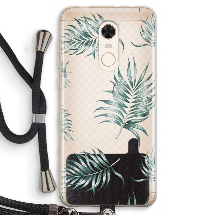 Simple leaves: Xiaomi Redmi 5 Transparant Hoesje met koord