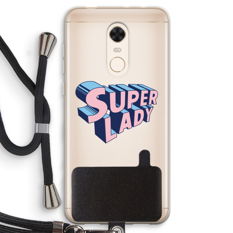 Superlady: Xiaomi Redmi 5 Transparant Hoesje met koord