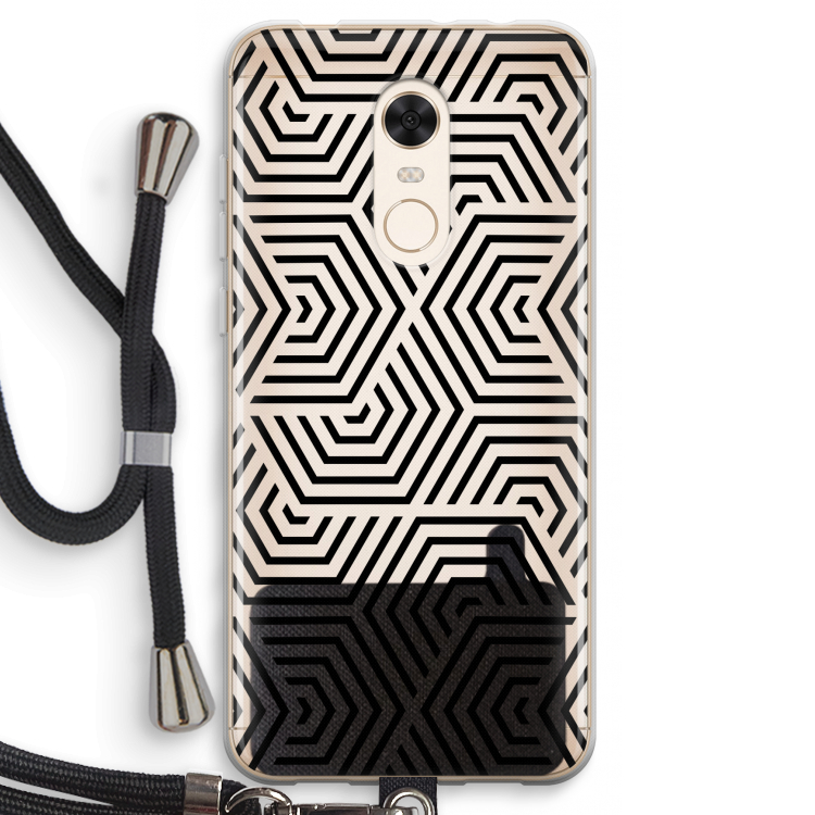 Magic pattern: Xiaomi Redmi 5 Transparant Hoesje met koord
