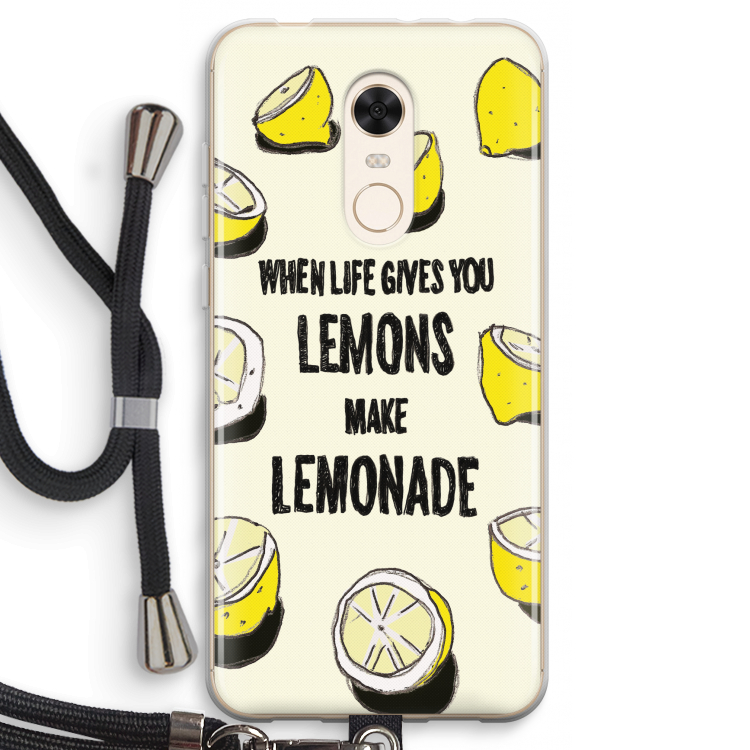 Lemonade: Xiaomi Redmi 5 Transparant Hoesje met koord