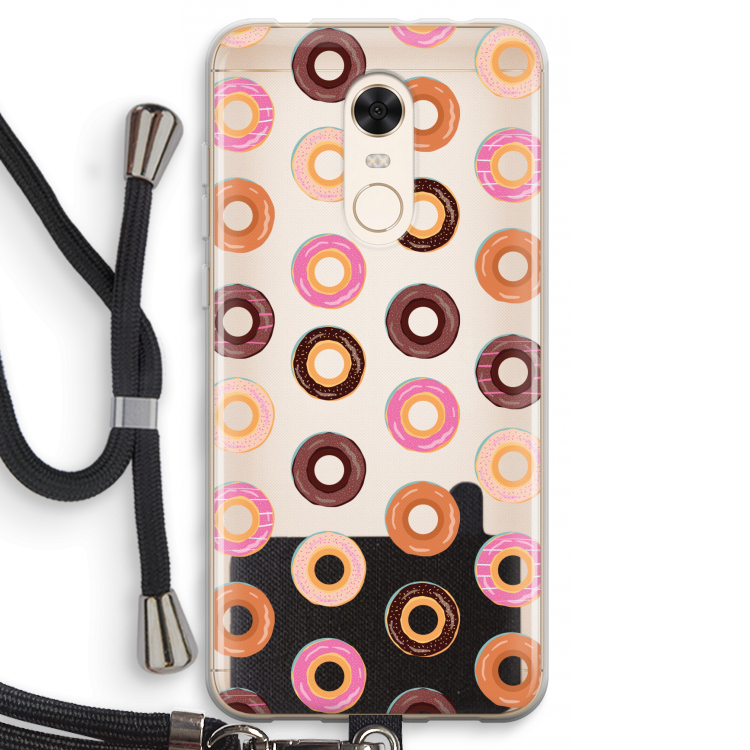 Donuts: Xiaomi Redmi 5 Transparant Hoesje met koord